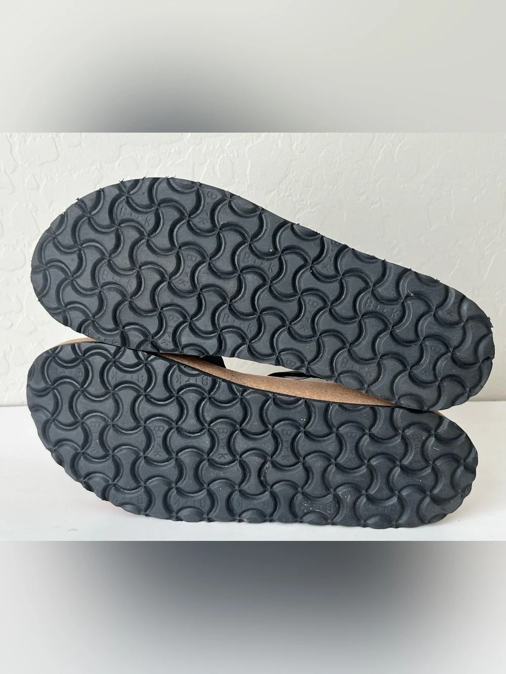 Birkenstock Papillio Glenda black leather platform sandals 38 US 7
